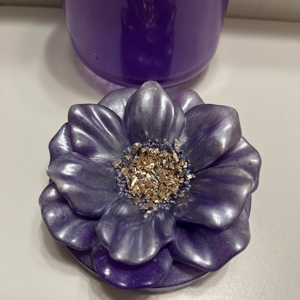 Pick (1) Elegant Purple Poppy Jar - Picture 6 of 8